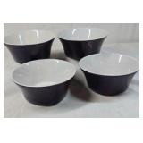 Rachael Ray Purple and White Stoneware Bakeware Set – Handled Oval Dishes and Bowls
