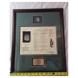 Framed Atocha Shipwreck 8 Reale Coin – Certificate of Authenticity