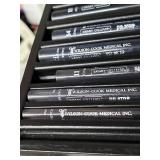 MSRP $6,000 – Savary-Gilliard SGD-100-1 Esophageal Bougie Dilator Set, Wilson-Cook GI Endoscopy Guidewire Dilation System, 5-15mm / 21-45FR Dilators w/ Case for Gastroenterology Stricture Treatment 