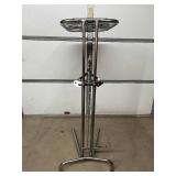 Stainless Steel Mayo Instrument Stand with removable, height-adjustable tray and double-post design for maximum stability. Ideal for surgical or clinical use, keeping instruments organized and within 
