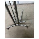 Stainless Steel Mayo Instrument Stand with removable, height-adjustable tray and double-post design for maximum stability. Ideal for surgical or clinical use, keeping instruments organized and within 