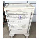 MSRP $5,000 – Metro Basix Medical Crash Cart w/ 6 Locking Drawers & Breakaway Seal Latches, Rolling Supply Cart for Clinics EMS Tattoo Shops Mechanics Tool Storage