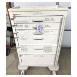 MSRP $5,000 – Metro Basix Medical Crash Cart w/ 6 Locking Drawers & Breakaway Seal Latches, Rolling Supply Cart for Clinics EMS Tattoo Shops Mechanics Tool Storage