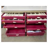 MSRP $8,500 – Herman Miller Healthcare Modular Drawer Storage Cart, Double-Wide Rolling Supply Cabinet w/ 13 Drawers for Clinics Craft Studios Fish Houses Tool Storage