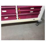 MSRP $8,500 – Herman Miller Healthcare Modular Drawer Storage Cart, Double-Wide Rolling Supply Cabinet w/ 13 Drawers for Clinics Craft Studios Fish Houses Tool Storage