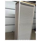 MSRP $2,500 – Herman Miller Locking Tambour Door Storage Cabinet -Pull-Out Trays & Adjustable Shelves, Supply Organizer, Craft Storage, Garage Tool & Parts This is for 1 sturdy cabinet which