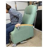 Bariatric Healthcare Patient Recliner and Stryker Tru-Fit Overbed Table with Slide-Out Vanity Compartment & Mirror - Great Condition!