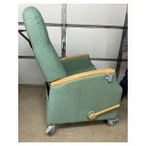 Bariatric Healthcare Patient Recliner and Stryker Tru-Fit Overbed Table with Slide-Out Vanity Compartment & Mirror - Great Condition!