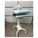 Ergotron SV31-31002 StyleView Non-Powered Mobile Point-Of-Care Healthcare Cart - Supports Caregivers in Space-Constrained Clinical Settings, Sit-To-Stand Height Adjustment, Secure Notebook Compartment