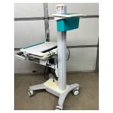 Ergotron SV31-31002 StyleView Non-Powered Mobile Point-Of-Care Healthcare Cart - Supports Caregivers in Space-Constrained Clinical Settings, Sit-To-Stand Height Adjustment, Secure Notebook Compartment