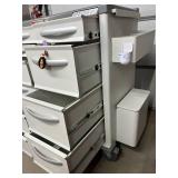 MSRP $8000 Phoenix LTC Multi-Drawer Medical Medication Cart W/Secure Tablet Mount. Durable design locking casters, spacious drawer storage & working electronic lock system plus keys! Reliable, org