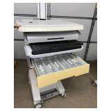 WOW MSRP $4000 Ergotron SV32-91211 StyleView PHD LCD Cart with 1 Drawer Industrial Grade Mobile Laptop Or Stand Up/Sit Computer Workstation Height Adjustable Platform Medical COW Cart Desk - Battery U
