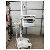 WOW MSRP $4000 Ergotron SV32-91211 StyleView PHD LCD Cart with 1 Drawer Industrial Grade Mobile Laptop Or Stand Up/Sit Computer Workstation Height Adjustable Platform Medical COW Cart Desk - Battery U