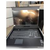 MSRP $2500 Acnodes rackmount LCD KVM console w/integrated keyboard & touchpad monitor *For server racks & control systems allowing multiple machines managed from a single console - Like NEW Co