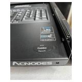 MSRP $2500 Acnodes rackmount LCD KVM console w/integrated keyboard & touchpad monitor *For server racks & control systems allowing multiple machines managed from a single console - Like NEW Co