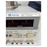 Instek GPC-3030DQ 0-30V 0-3A Digital Display Power Supply - Four Digital LED Displays for Simultaneous Monitoring, Triple Output Configuration, Supports Independent, Series, and Parallel Tracking - Gr