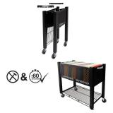 MSRP $200 – NEW Open Box Vertiflex InstaCart VF53000 Rolling File Cart, Open-Top Letter-Size Hanging Folder Organizer for Office Records