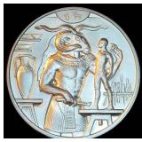 2018 2oz .999 Silver Burnished Egyptian God Khnum, 7,502 Mintage, Flawless