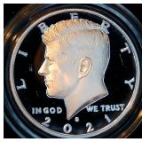 Proof 2021-S .999 Silver Kennedy Half Dollar