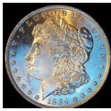 Frosty, Uncirculated 1884-O Morgan Silver Dollar, Full Luster