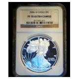 2006-W American Silver Eagle, PF70 Ultra Cameo