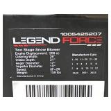 Legend Force Two Stage 26  Gas Snow Blower with Electric Start