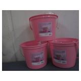 3 Pink Spritz Easter baskets with s...