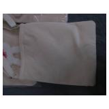 6 small white bunny totes, velcro s...