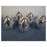 5 large Disco Easter eggs...