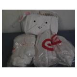 Lot of 4 Jumbo Bunny Easter baskets...