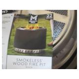 22" Stainless steel fire pit, brand...