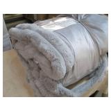 Membersark faux fur comforter set...