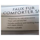 Membersark faux fur comforter set...