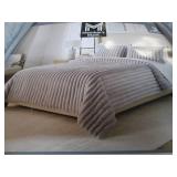 Membersark faux fur comforter set...