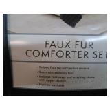 Membersark faux fur comforter set...