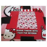 Hello Kitty throw 50 x 60"...