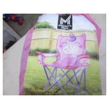 Pink folding camp.chair...