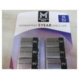 12 9 Volt batteries...