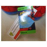 Spiderman Slippers and Stitch socks...