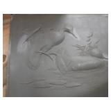 Wood and metal molds or wall art, 1...