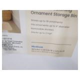 4 Covered totes,medium size with di...