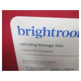 3 Latching storage totes...