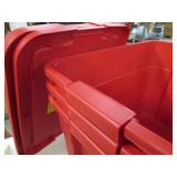 3 Latching storage totes...