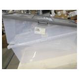 2 Large storage containers, one has...