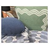 Assorted decorative pillows...