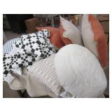 Assorted decorative pillows...