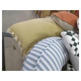 Assorted decorative pillows...
