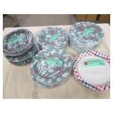 11 Packages of assorted plates and ...