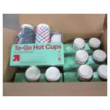 6 8 Packs of hot cold cups with lid...