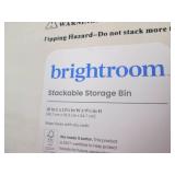 2 Stackable wood storage crates...